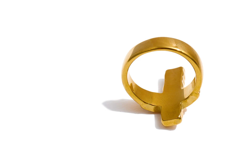 Pavé Cross Ring