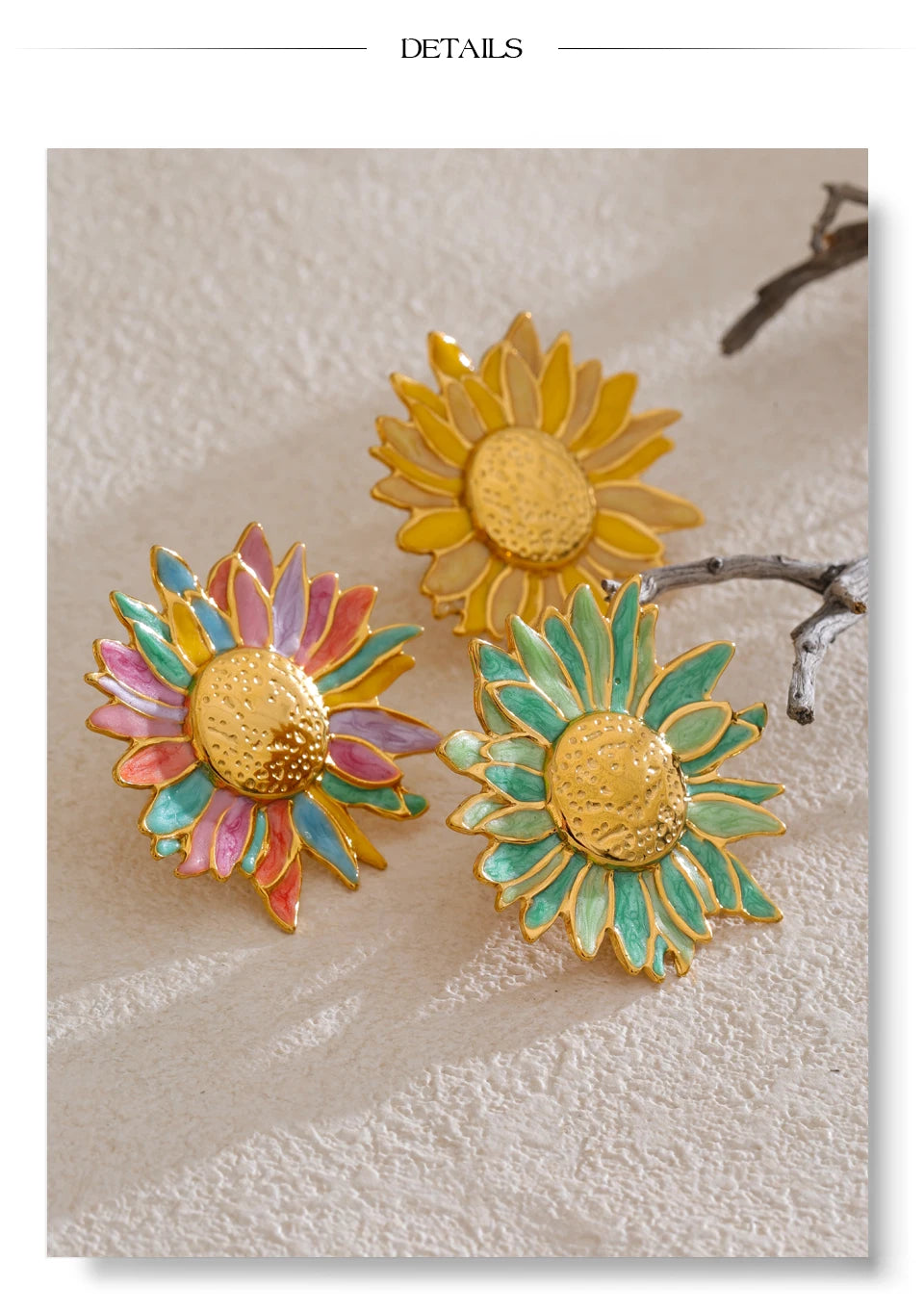 Colorful Flower Pins