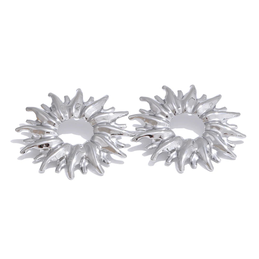 Golden Sunburst Earrings