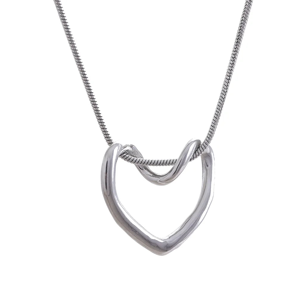 Sculpted Heart Necklace