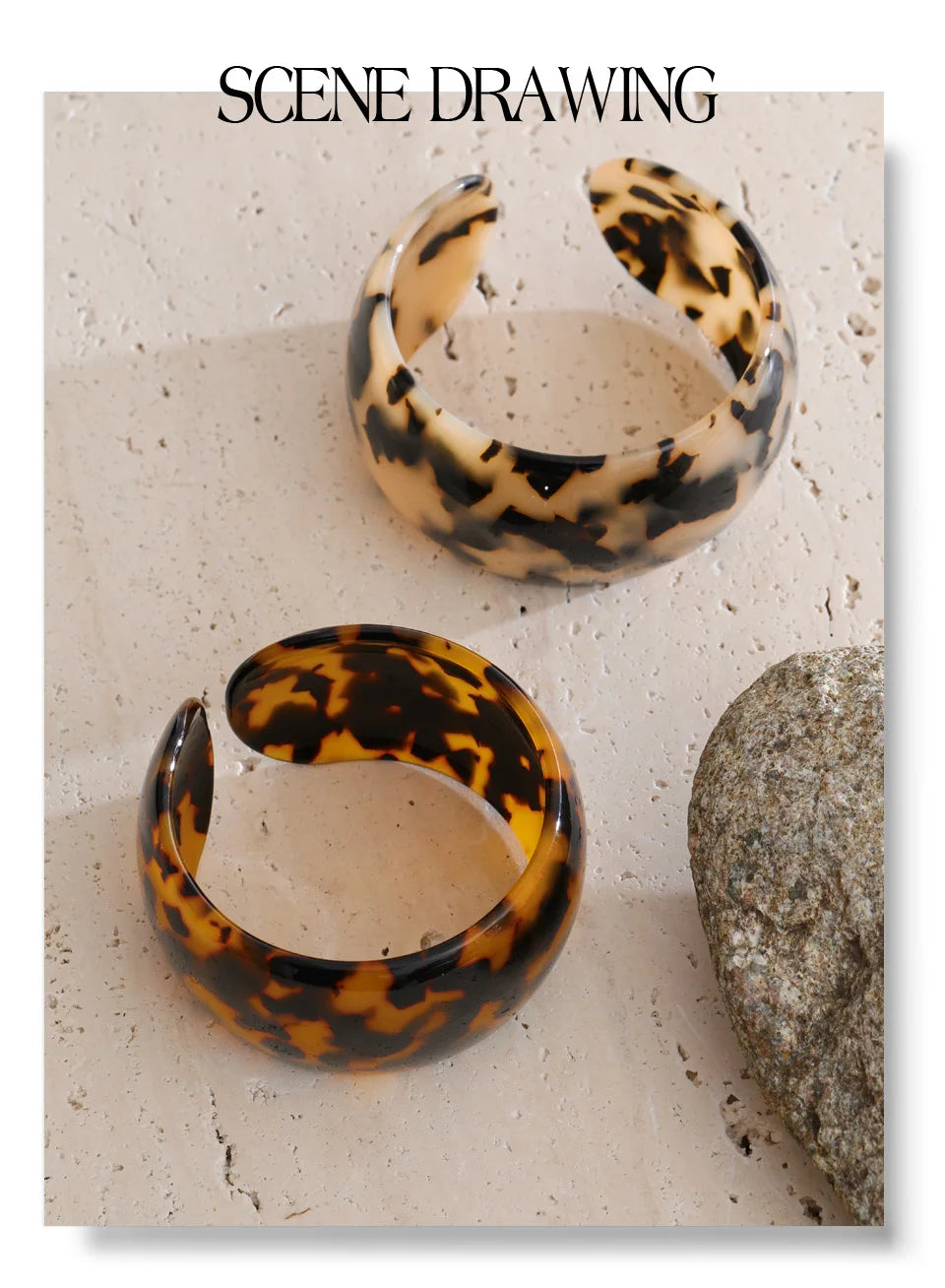 Tortoiseshell Resin Bangle