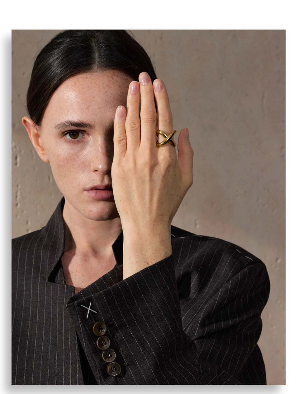 Sculptural X Ring