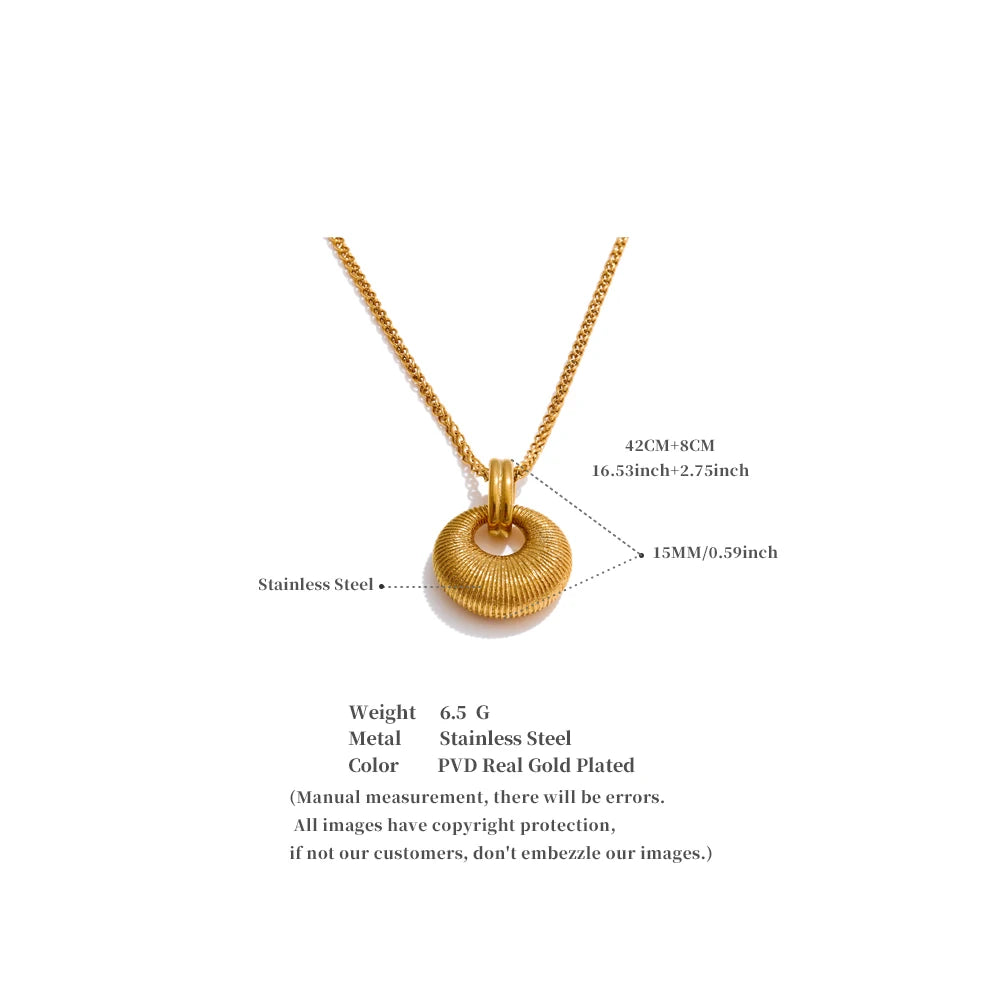 Vintage Sun Medallion Necklace