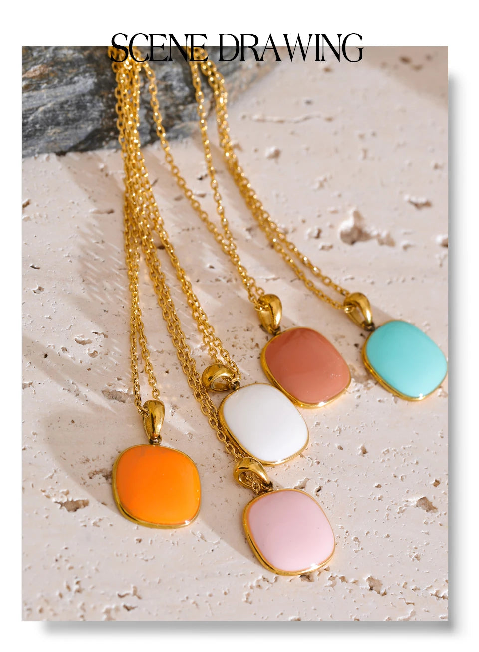 Candy Gem Pendant Necklace