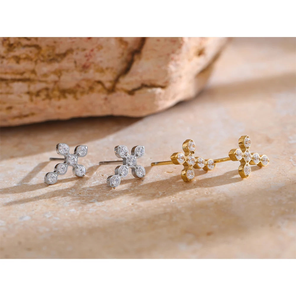 Divine Cross Studs