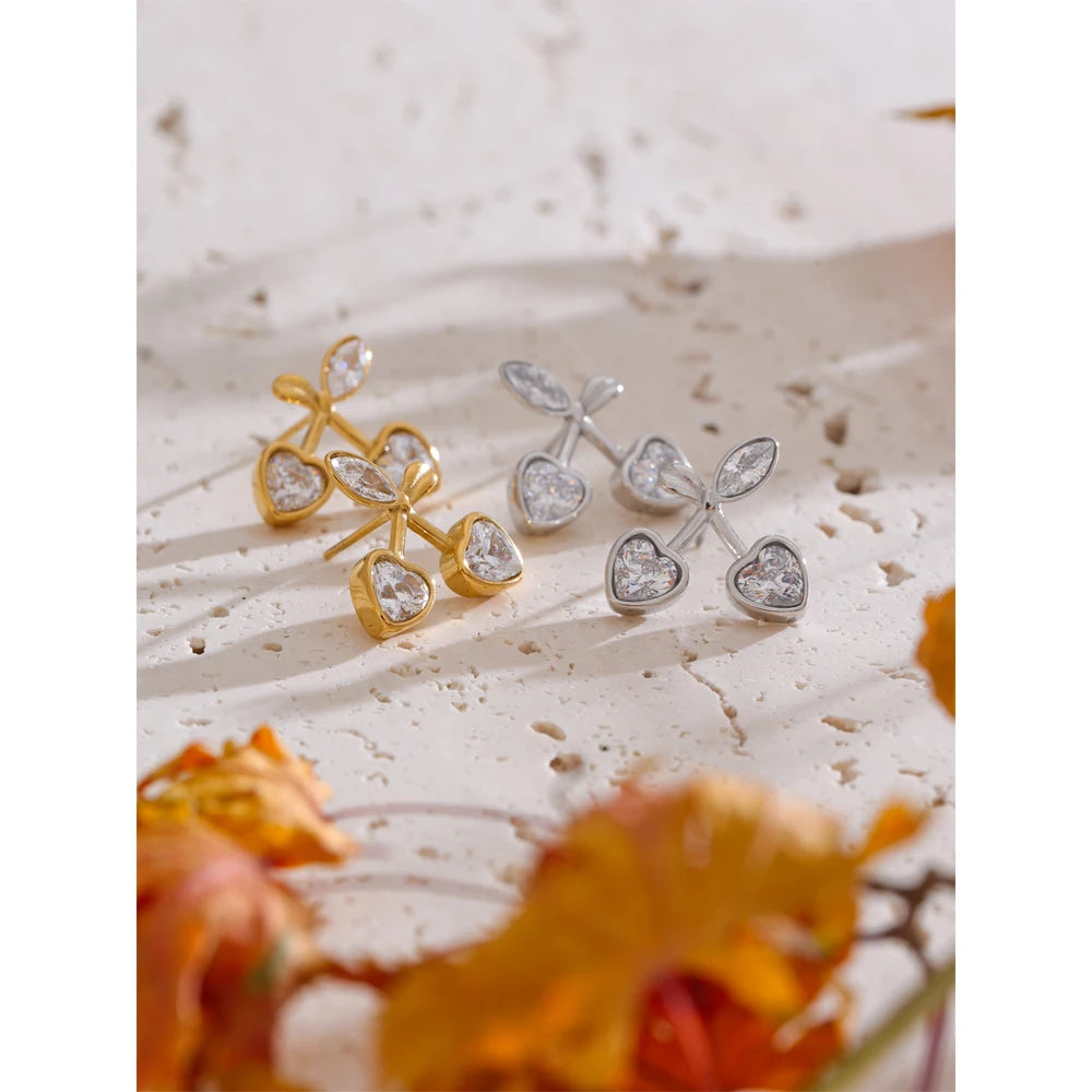 The Blooming Crystal Studs