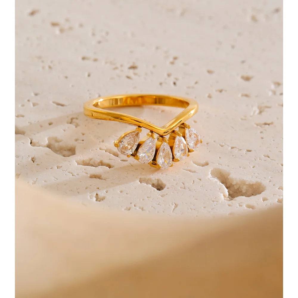 Crown Crystal Ring