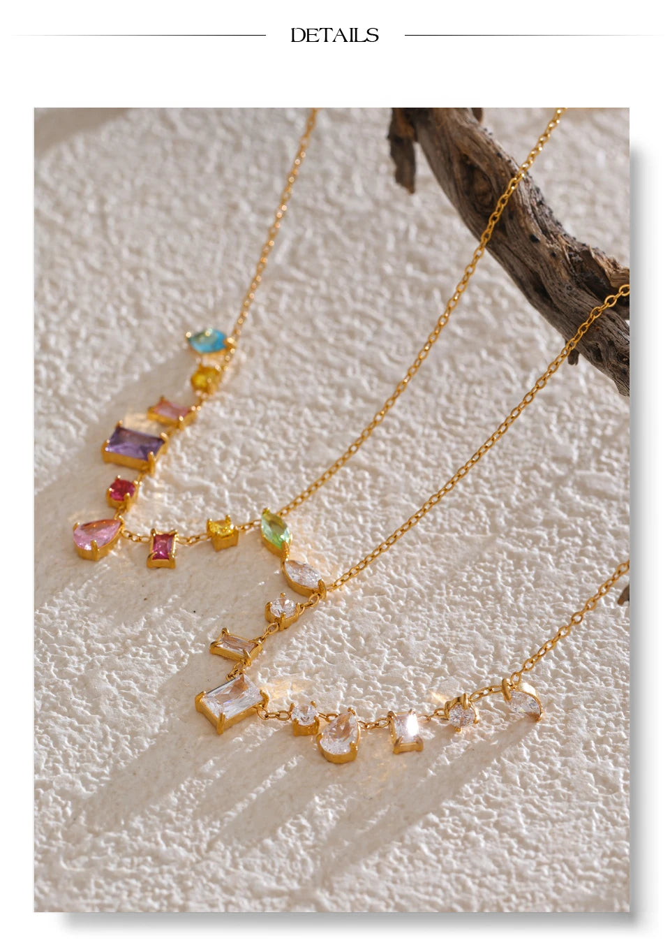 Rainbow Gemstone Necklace