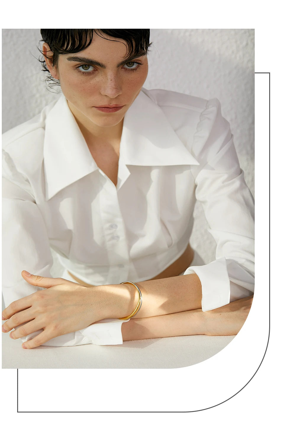 Modern Geometric Cuff Bracelet