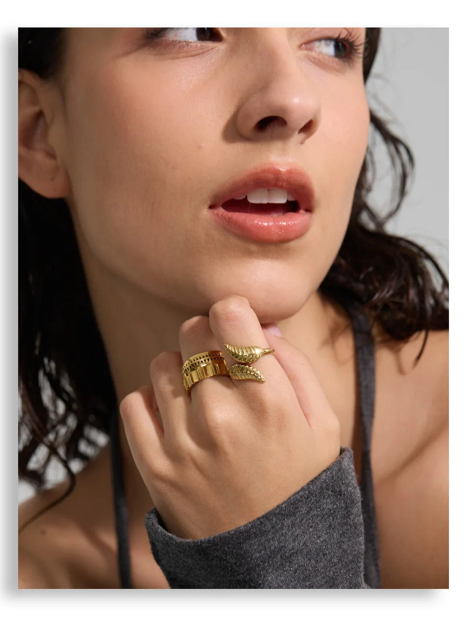 Golden Leaf Ring