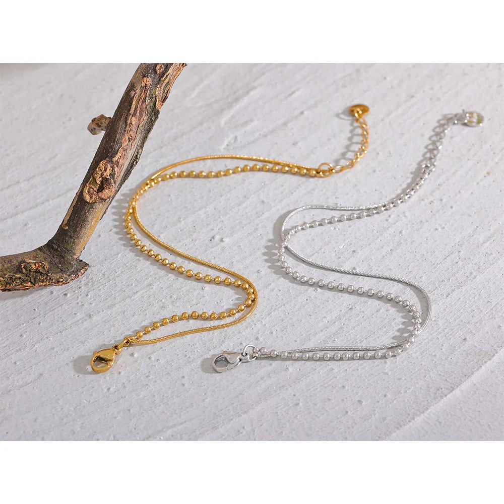 Unisex Golden Link Bracelet