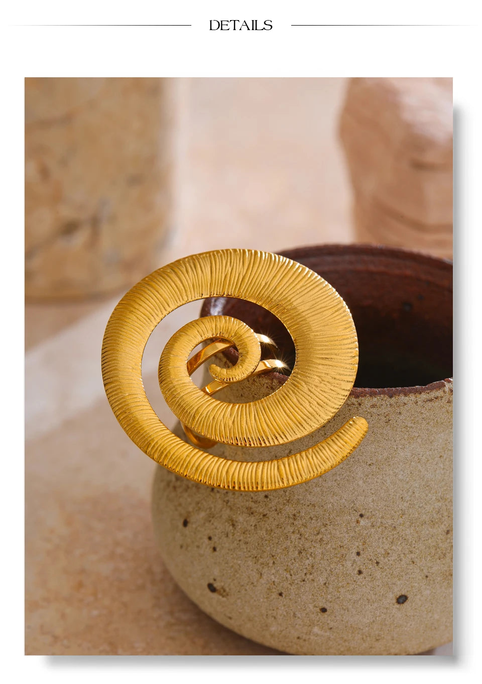 Spiral Statement Ring