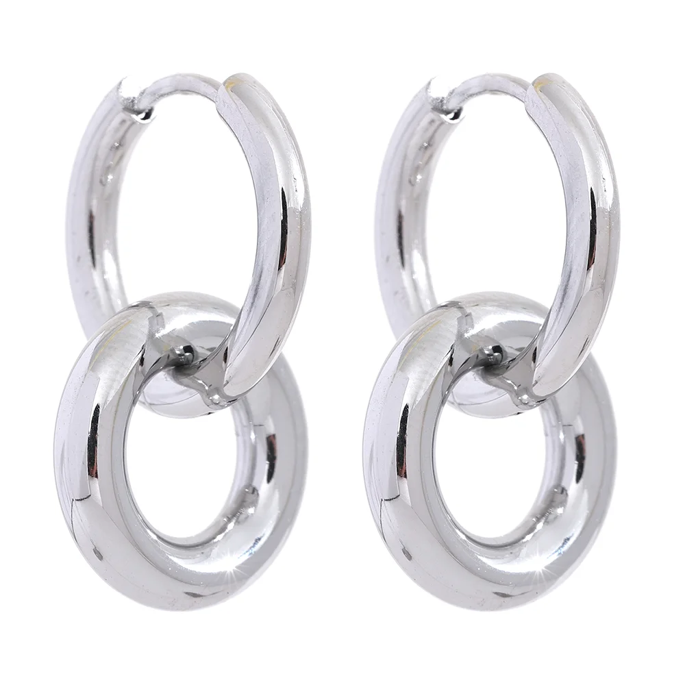 Double-Link Drop Earrings