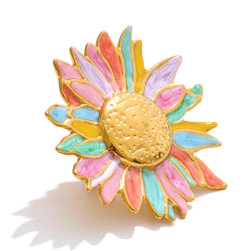 Colorful Flower Pins
