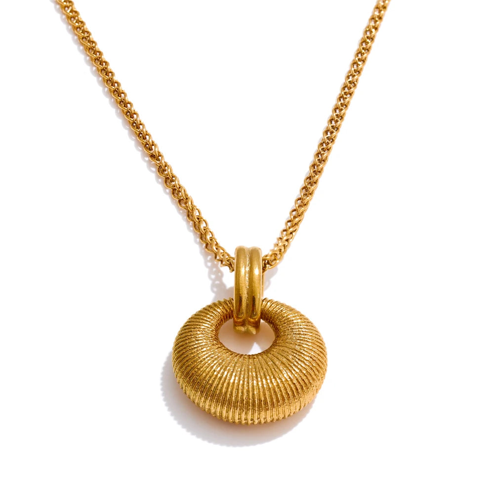 Vintage Sun Medallion Necklace