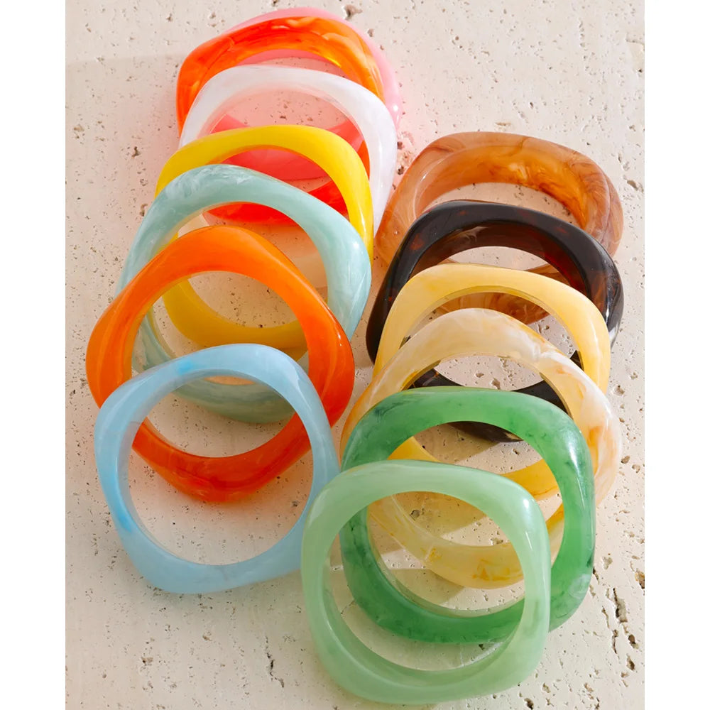 Ocean Mist Resin Bangle