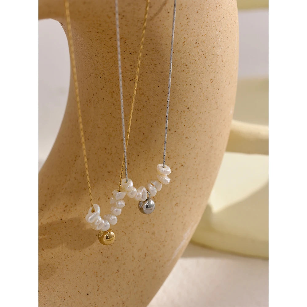 Radiant Freshwater Pearl Pendant Necklace