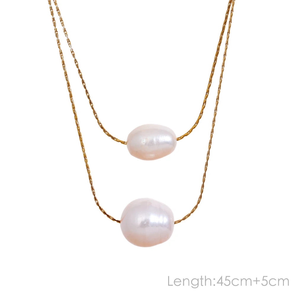 Radiant Freshwater Pearl Pendant Necklace