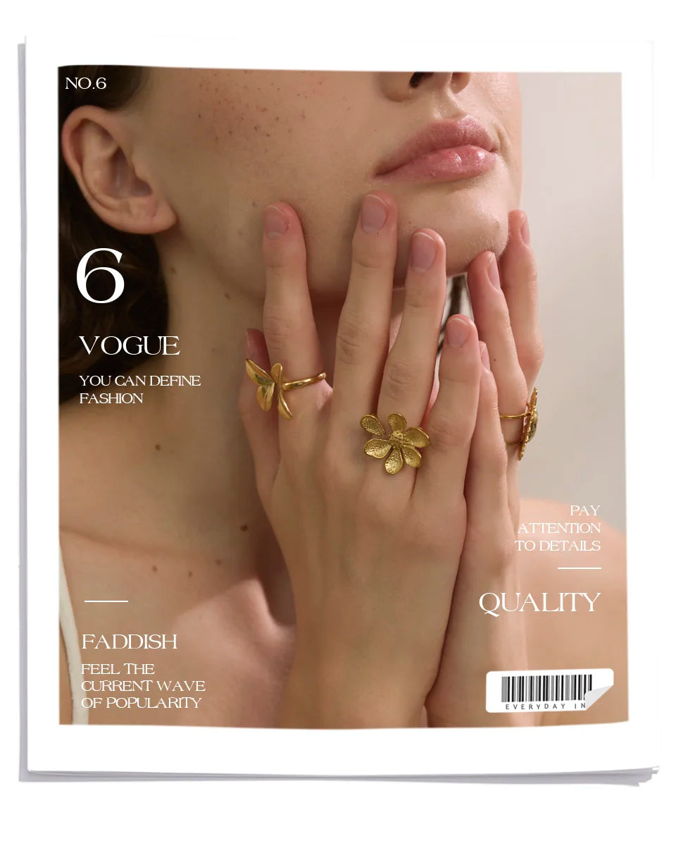 Golden Butterfly Ring