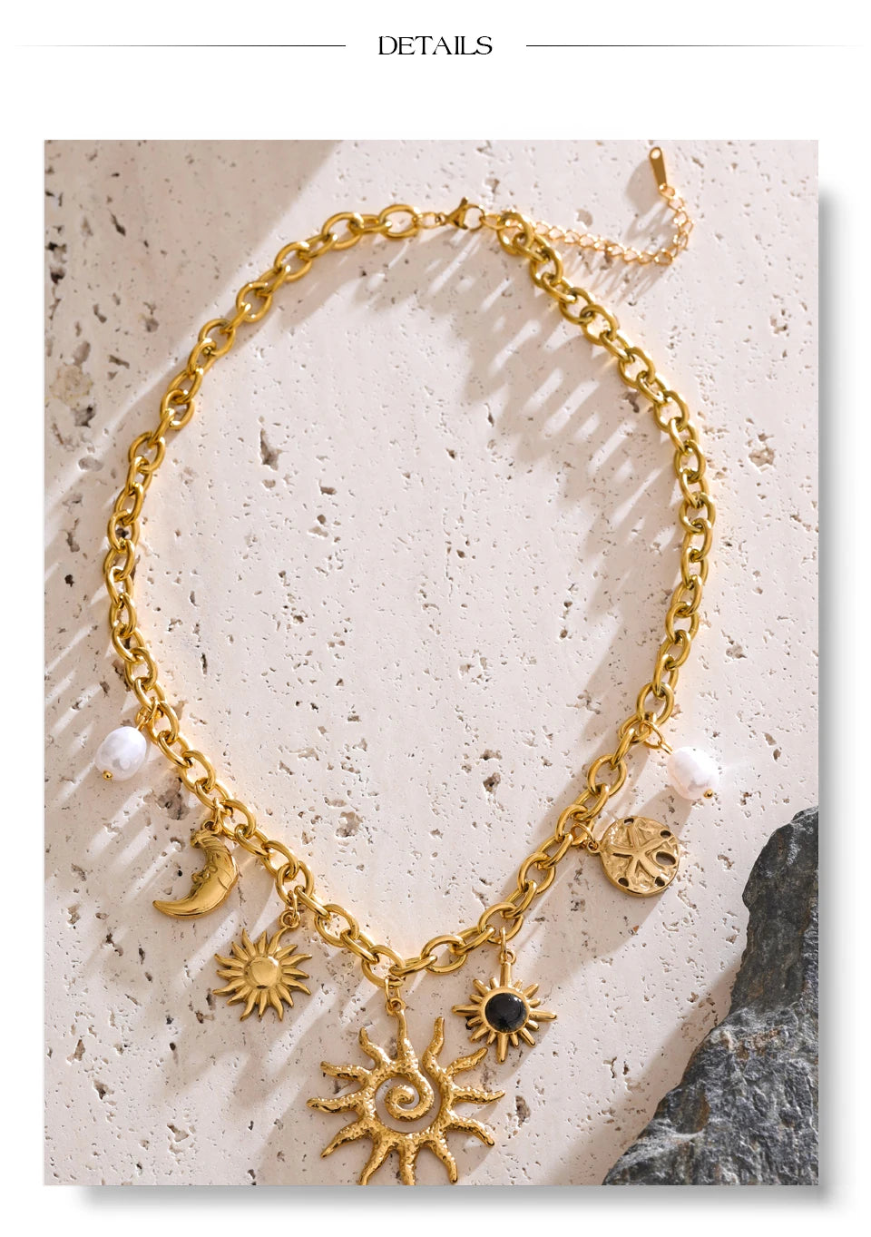 Radiant Sun Charm Necklace