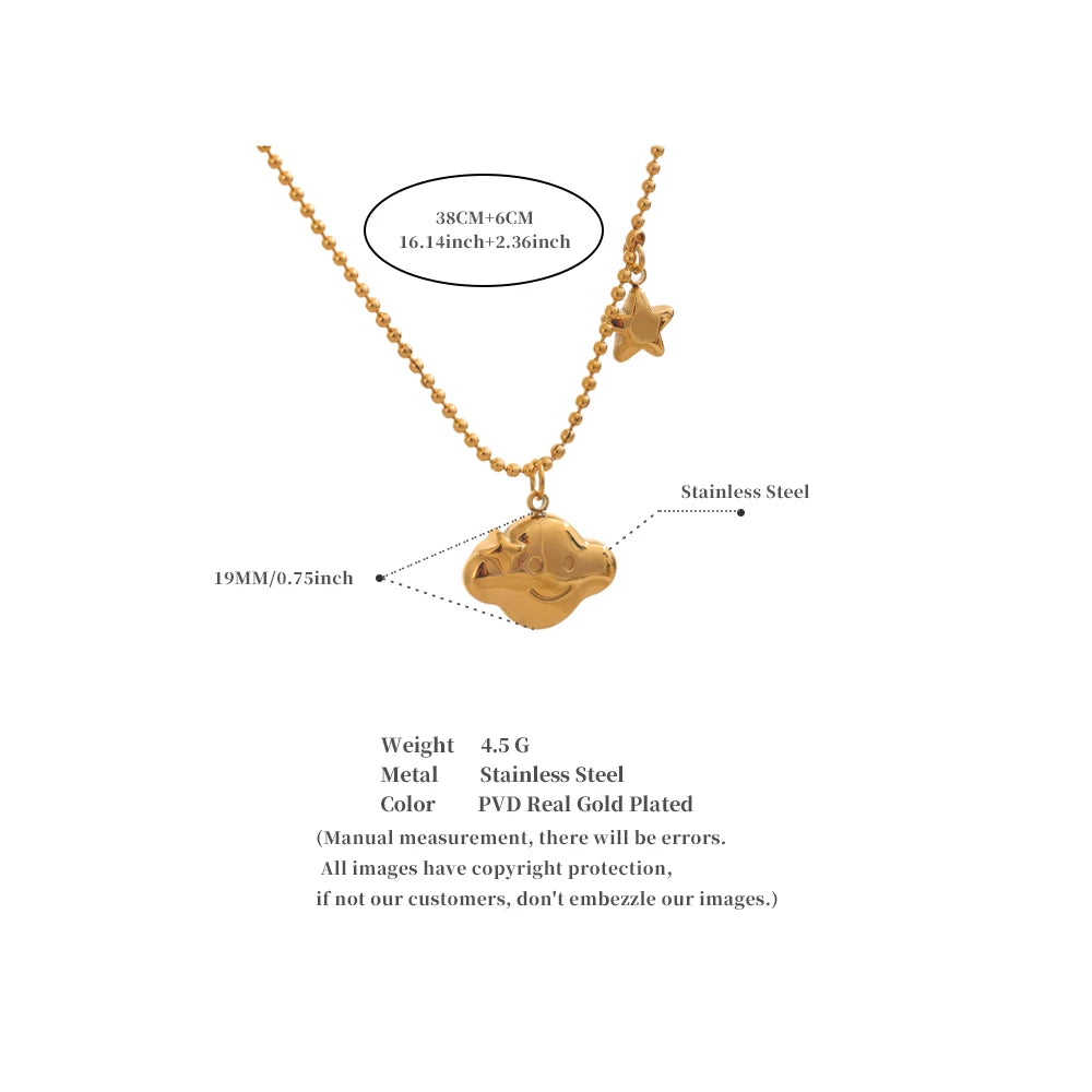 Cloud & Star Necklace