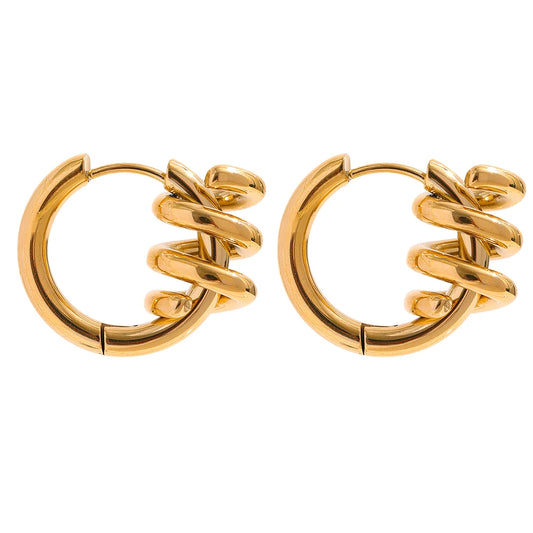 Twist Hoop Earrings