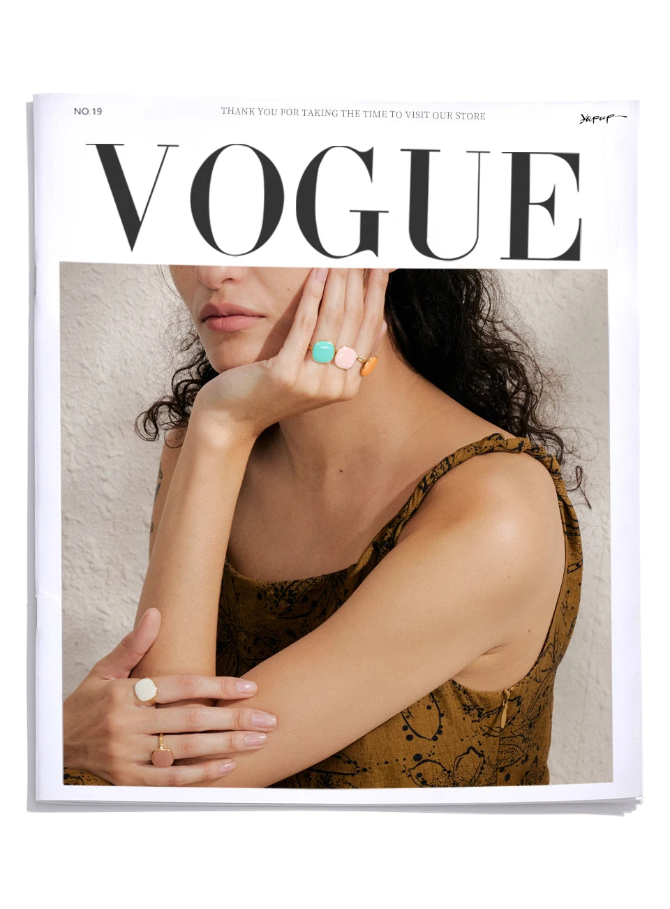 Pastel Stone Ring Set