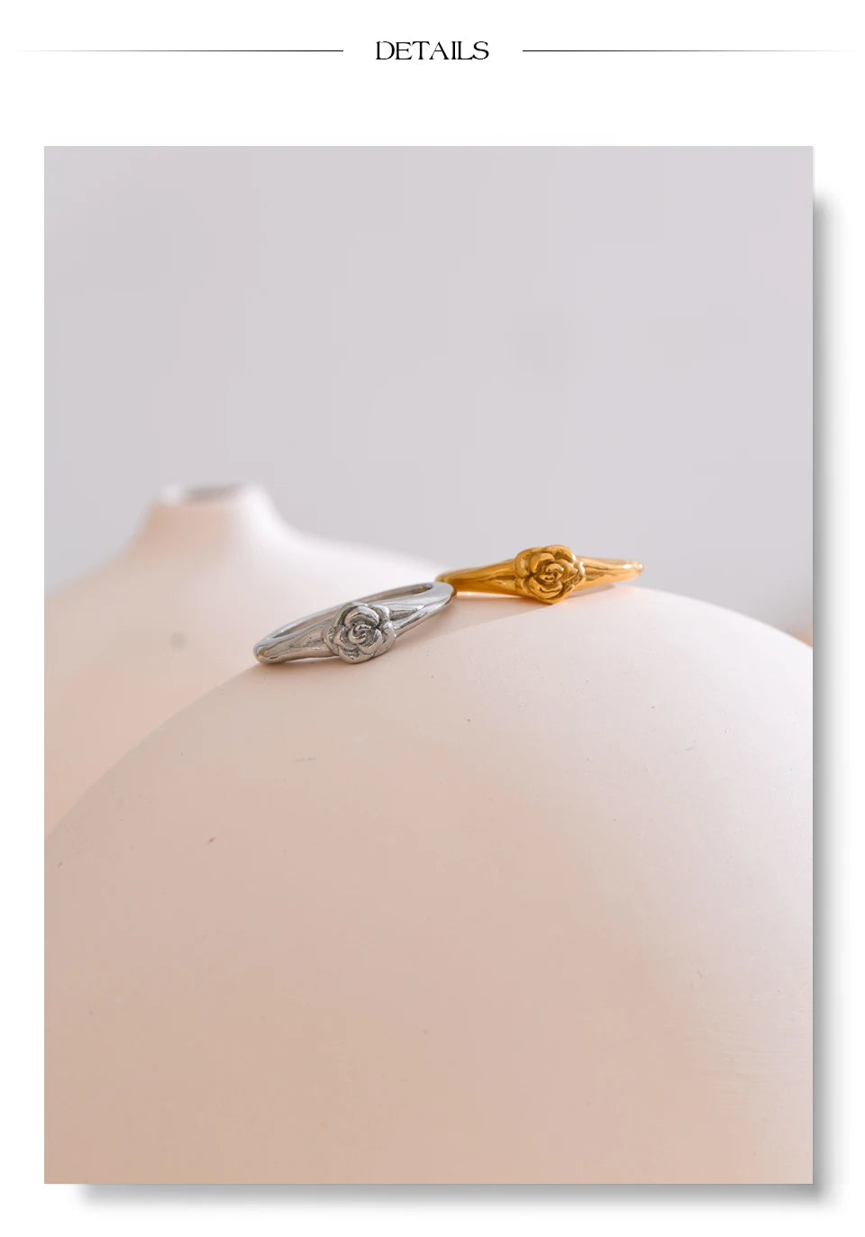 Rose Detail Gold  ring