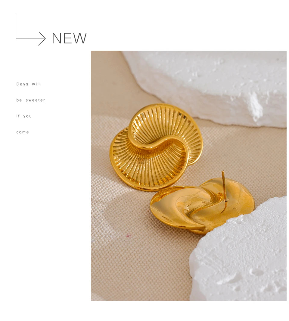 Shell-Inspired Spiral Studs
