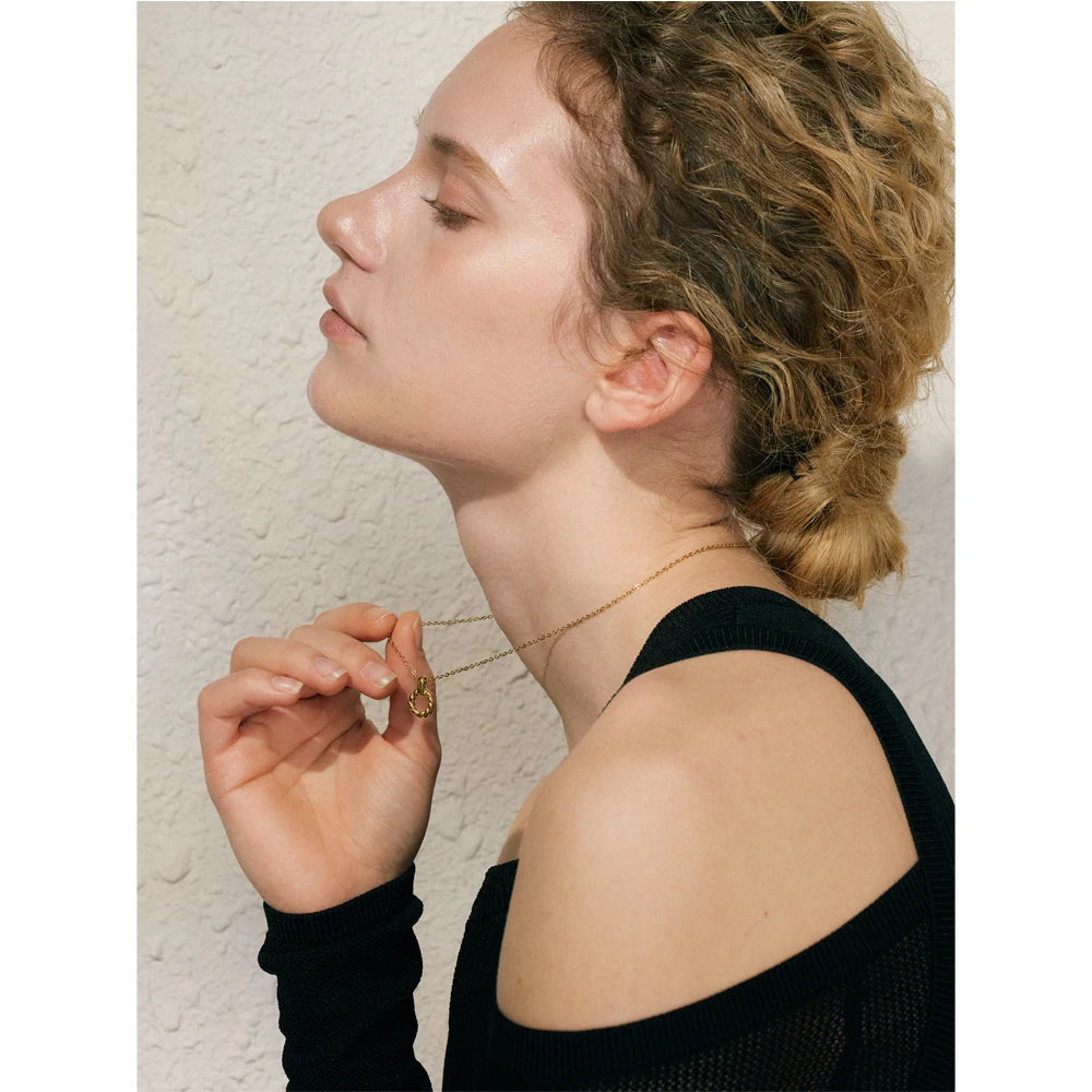 Braided Knot Pendant Necklace