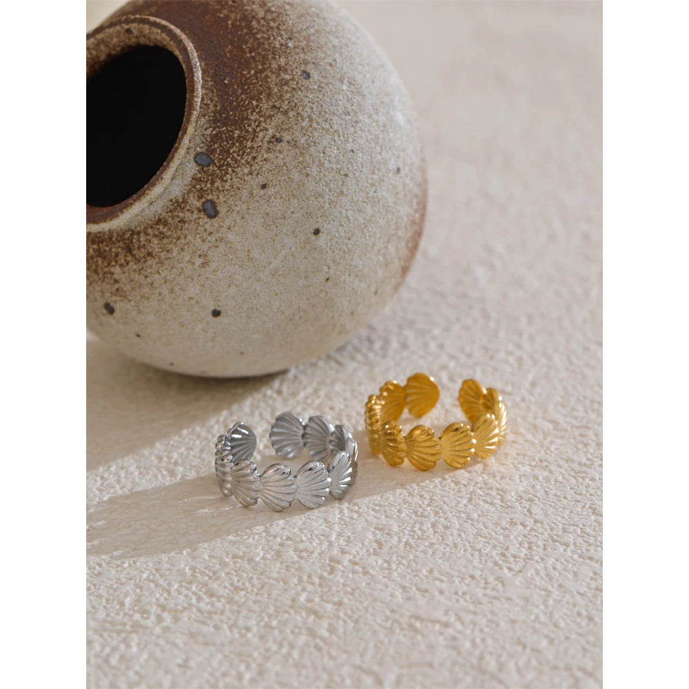 Golden Shell Ring