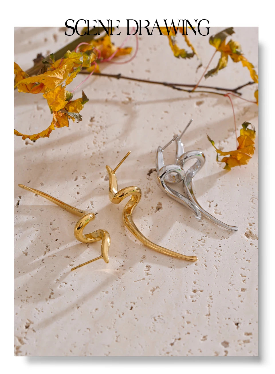 Lightning Statement Earrings