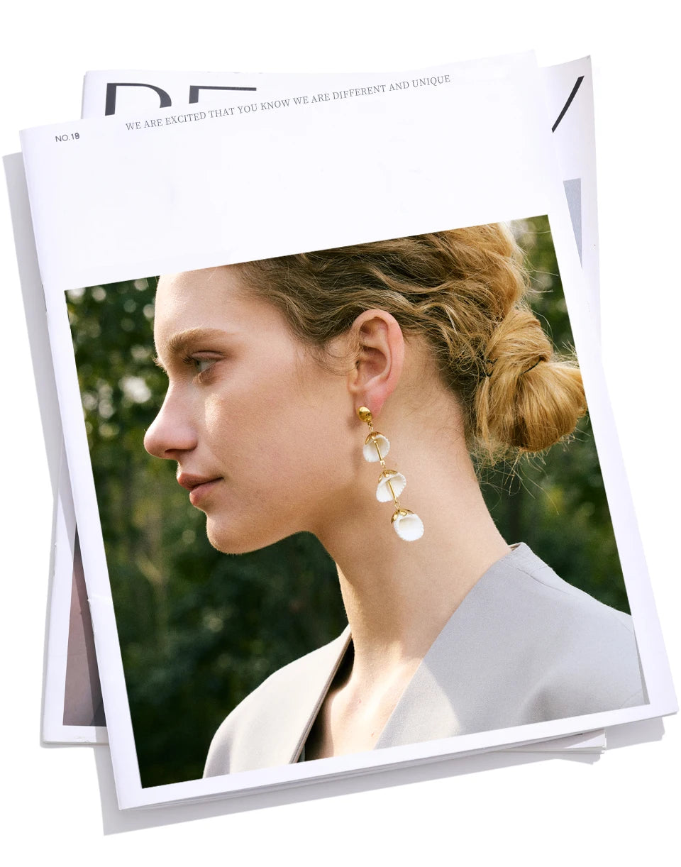 Cascading Shell Earrings