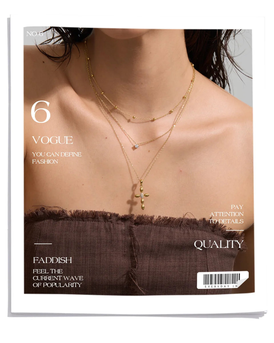 Layered Cross Necklace