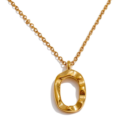 Oval Link Pendant Necklace