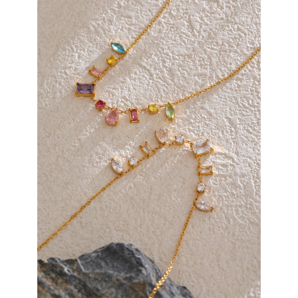 Rainbow Gemstone Necklace