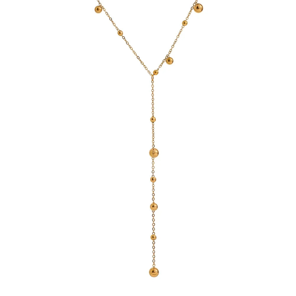 Celestial Drop Lariat Necklace