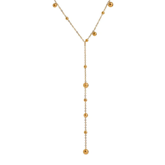 Celestial Drop Lariat Necklace