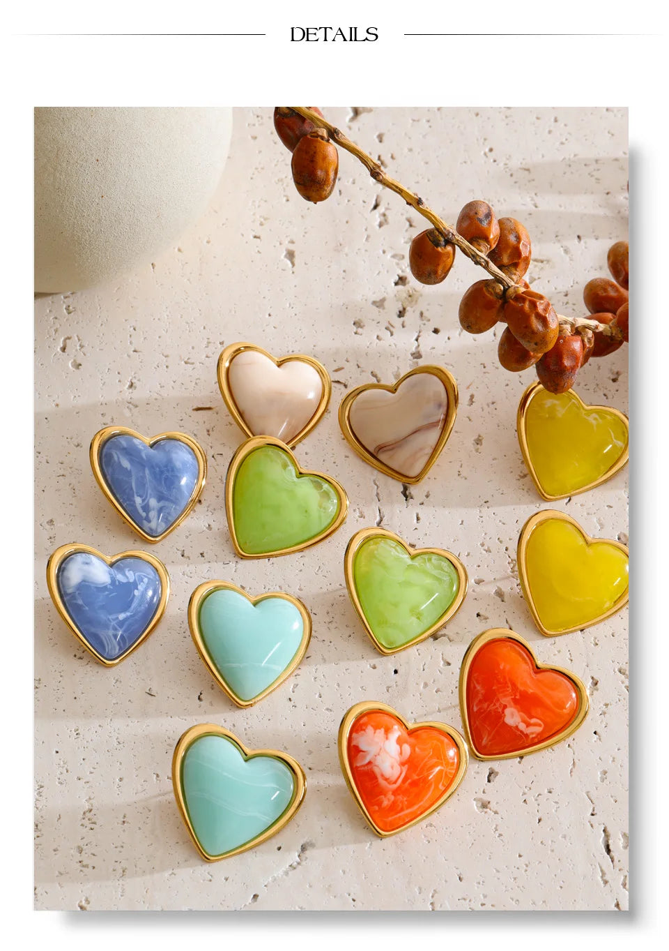 Heart Stud Earrings