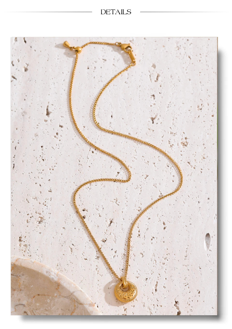 Vintage Sun Medallion Necklace