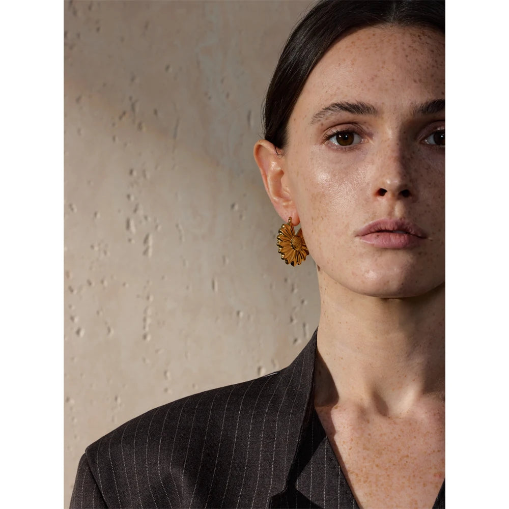 Flower Stainless Hoops