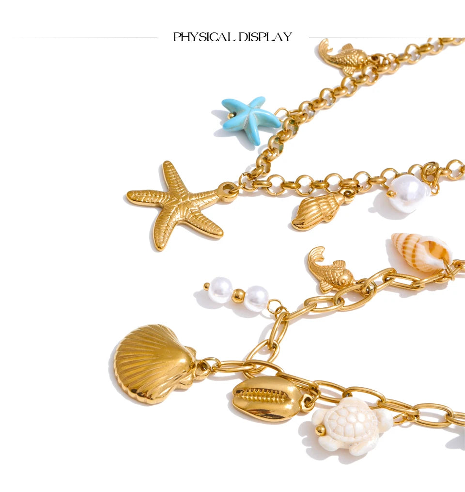 Ocean Treasure Charm Necklace