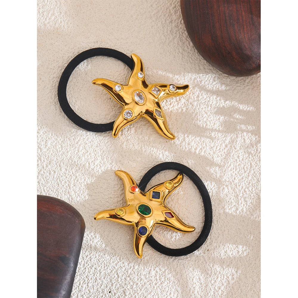 Gem Starfish Hair Tie