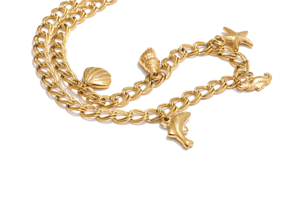 Celestial Charm Bracelet & Necklace Set