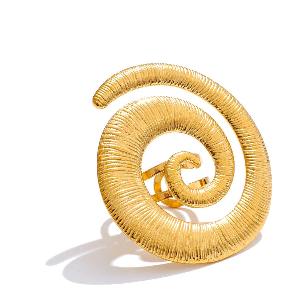Spiral Statement Ring