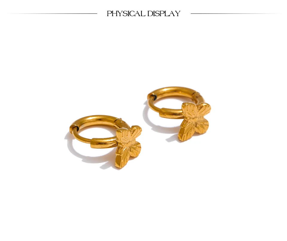 Butterfly Hoop Earrings