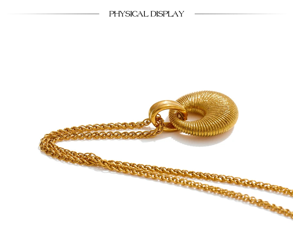 Vintage Sun Medallion Necklace