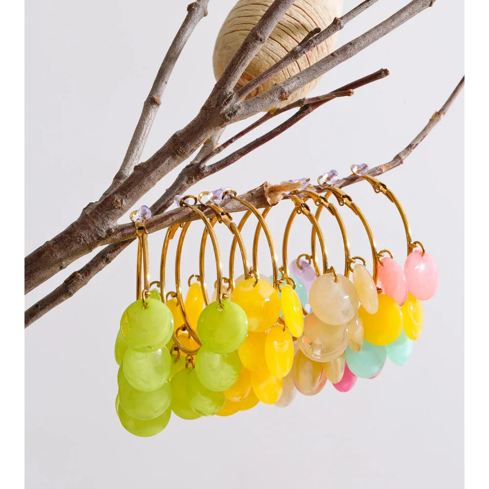 Confetti Hoop Earrings
