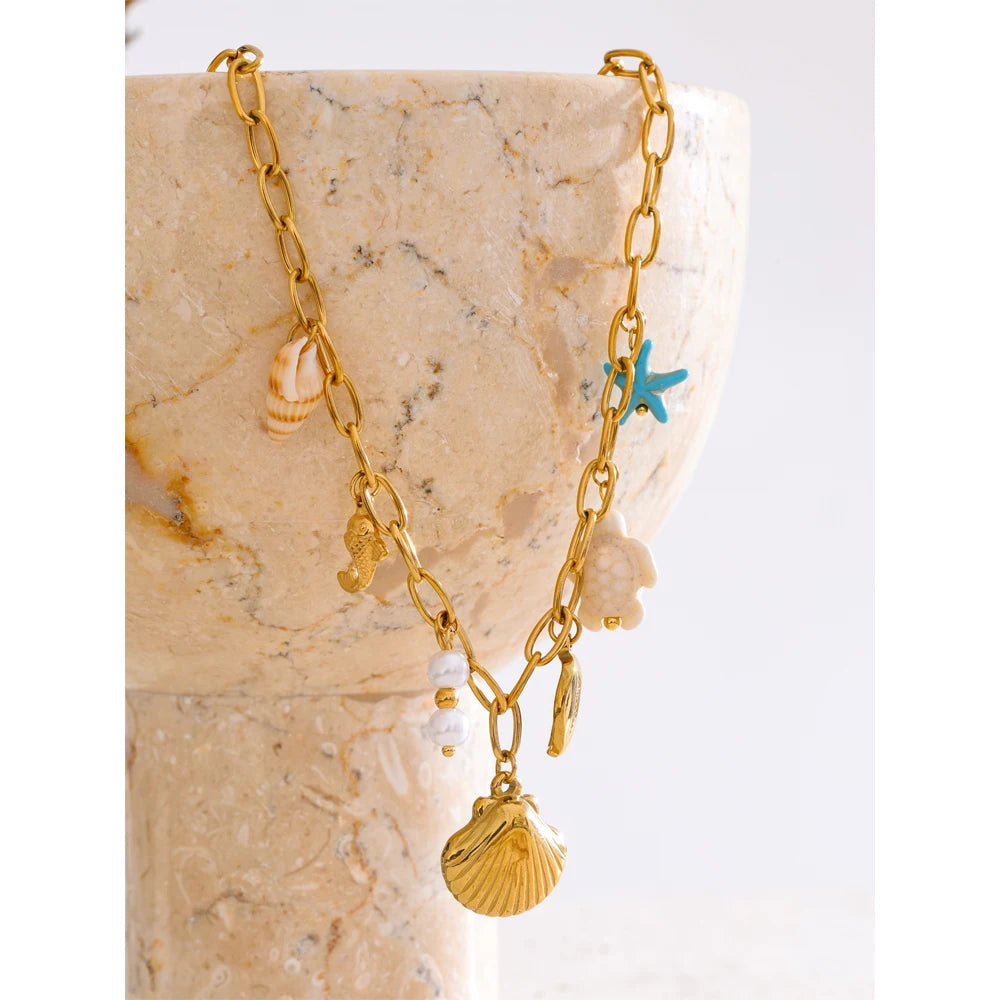 Ocean Treasure Charm Necklace