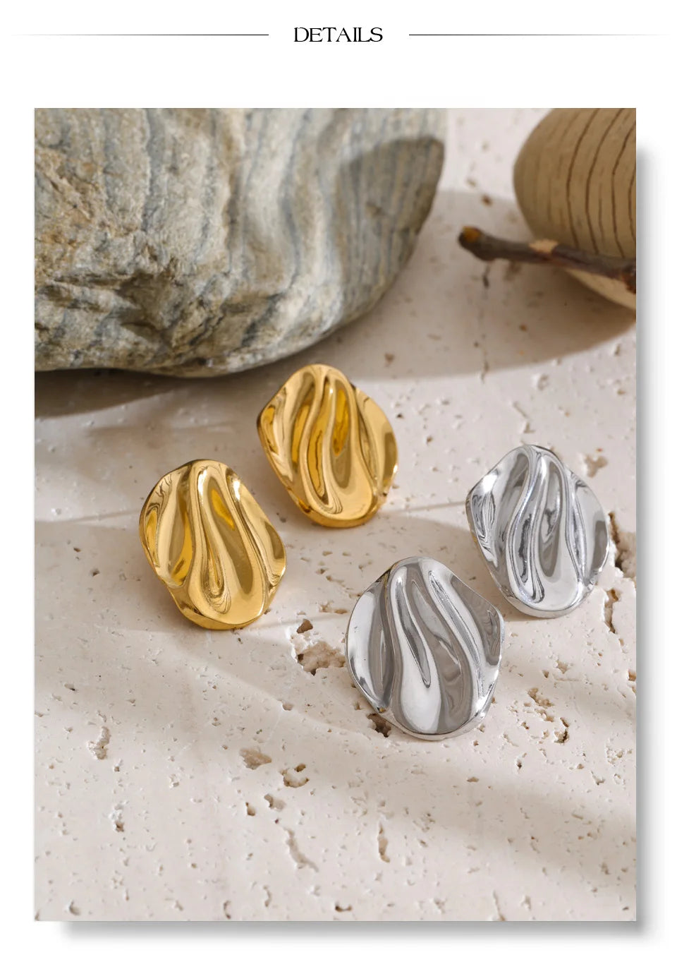 Sculpted Gold Earrings